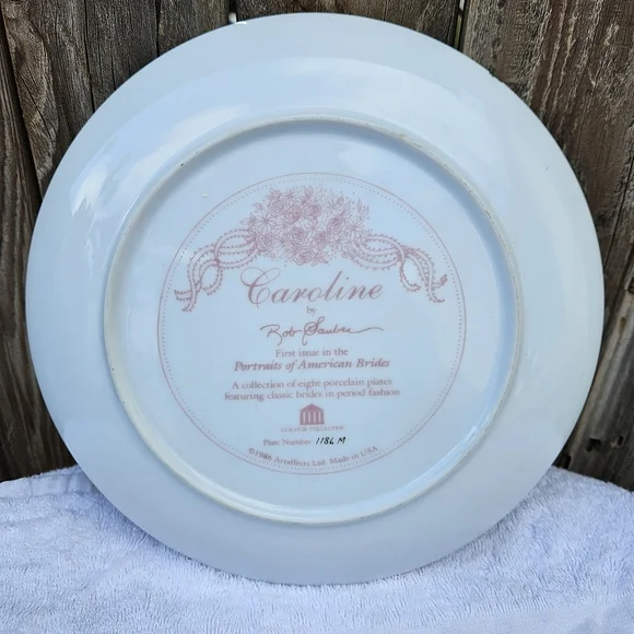 Vintage Decorative Plate with Bride Design - Picture 11 of 16